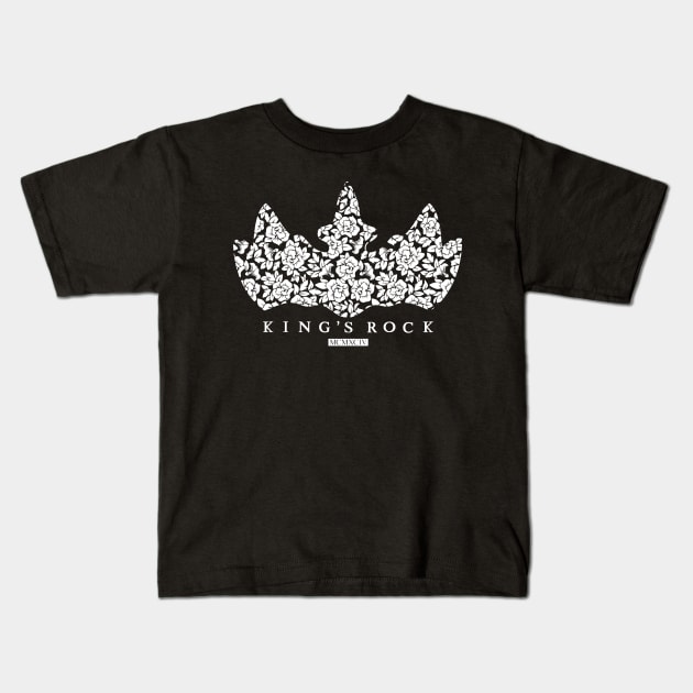 King's Rock B&W Kids T-Shirt by kingsrock